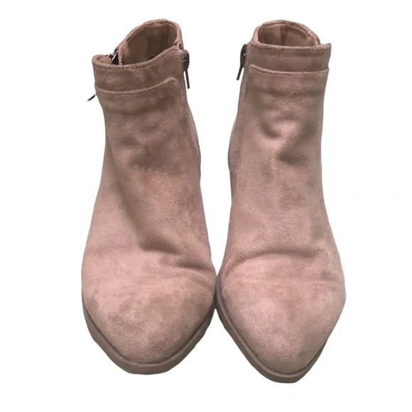 ANNE KLEIN TAUPE FAUX SUEDE BOOTIES - Picture 2 of 5